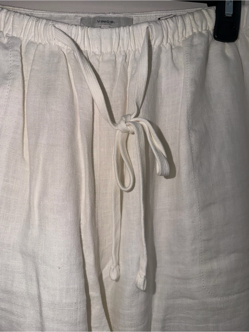 Vince Women’s White Hemp Wide Leg Pants. Lined. Sz XL - Picture 4 of 10